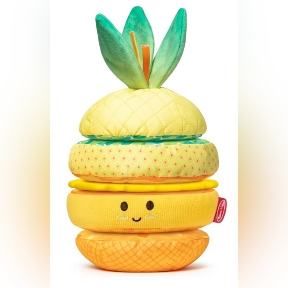 Melissa & Doug Multi-Sensory Pineapple Soft Stacker Infant Toy